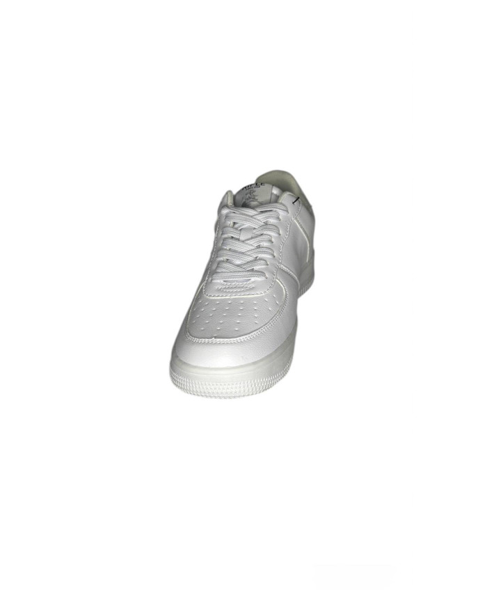 Scarpe da uomo Rifle total white on logo ricamato 
