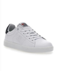  Sneakers da uomo Cotton Belt CBM424A54 bianche con dettaglio blu 
