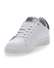  Sneakers da uomo Cotton Belt CBM424A54 bianche con dettaglio blu 
