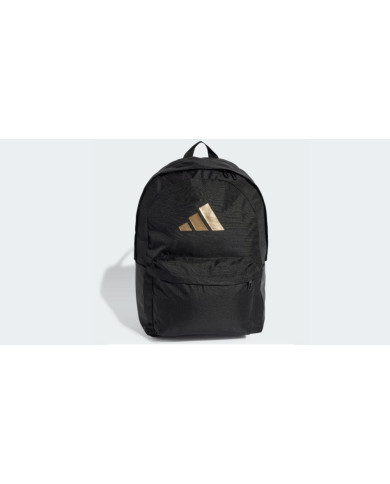 ADIDAS ZAINO IS7048 nero con dettaglio oro 
