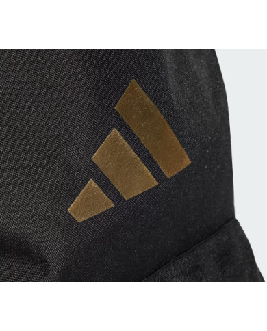 ADIDAS ZAINO IS7048 nero con dettaglio oro 
