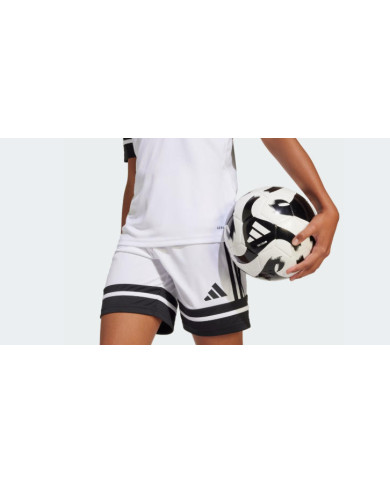 Adidas shorts in acetato bianco e dettagli neri JJ2422
