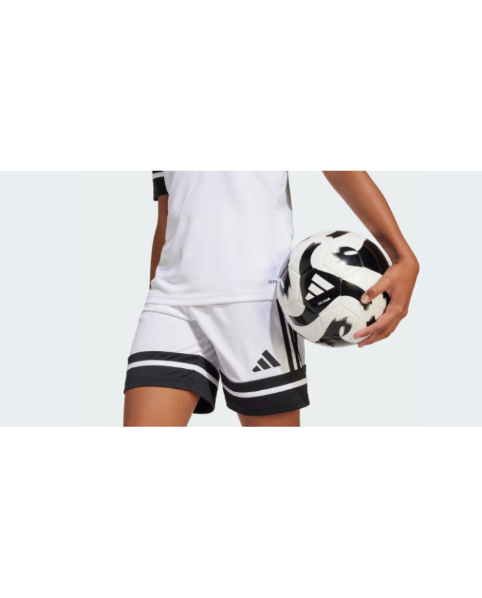 Adidas shorts in acetato bianco e dettagli neri JJ2422
