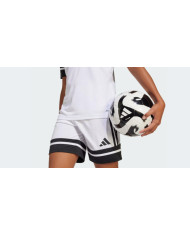 Adidas shorts in acetato bianco e dettagli neri JJ2422
