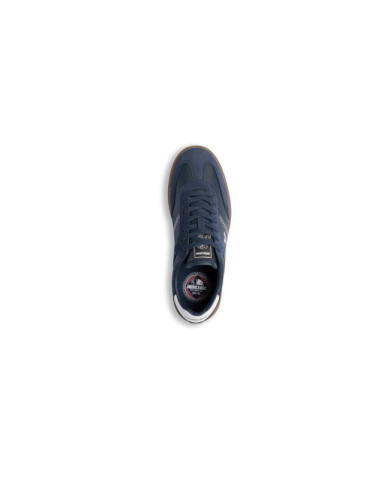 Sneakers casual da uomo blu con dettagli bianchi e logo Americanino
