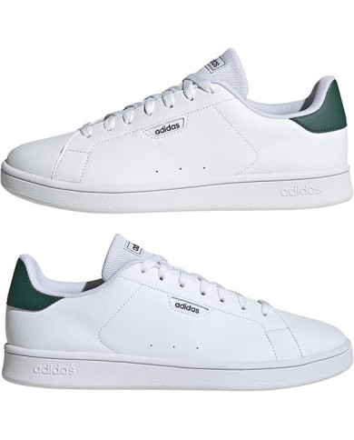 Adidas Uomo Urban Court Scarpe IF4076 bianche e verdi 
