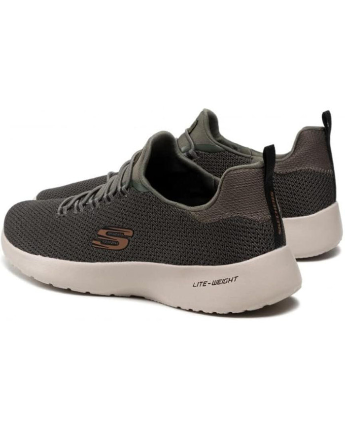 skechers memory foam 58360 nere in tela con lacci finti elasticizzati
