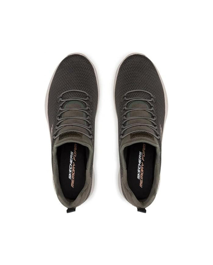 skechers memory foam 58360 nere in tela con lacci finti elasticizzati
