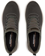 skechers memory foam 58360 nere in tela con lacci finti elasticizzati
