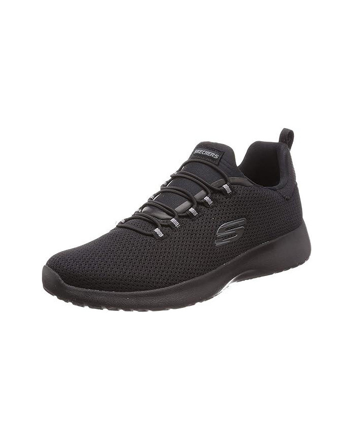 skechers memory foam 58360 nere in tela con lacci finti elasticizzati
