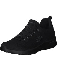 skechers memory foam 58360 nere in tela con lacci finti elasticizzati

