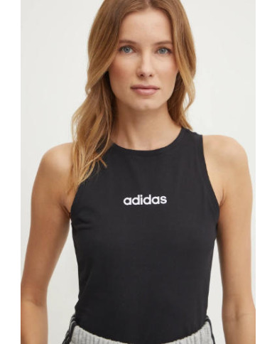 ADIDAS canotta da donna nera con logo bianco JC5799
