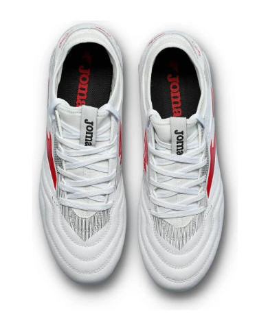 SCARPE JOMA CALCIO POWS2502FG BIANCHE E ROSSE 
