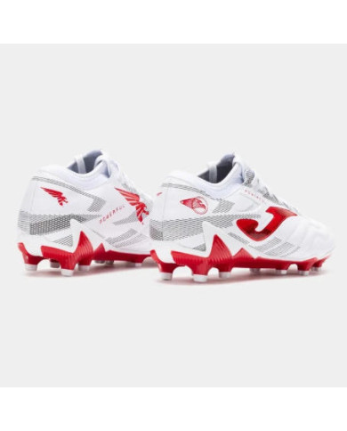 SCARPE JOMA CALCIO POWS2502FG BIANCHE E ROSSE 
