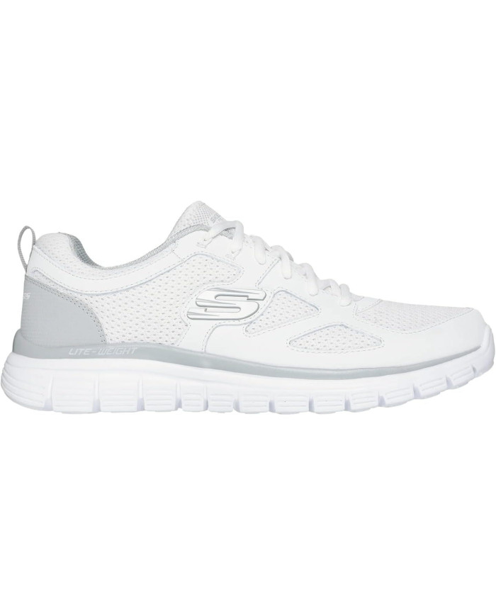 Skechers Uomo Burns - Agoura Sneaker 52635 WGY Bianco grigio
