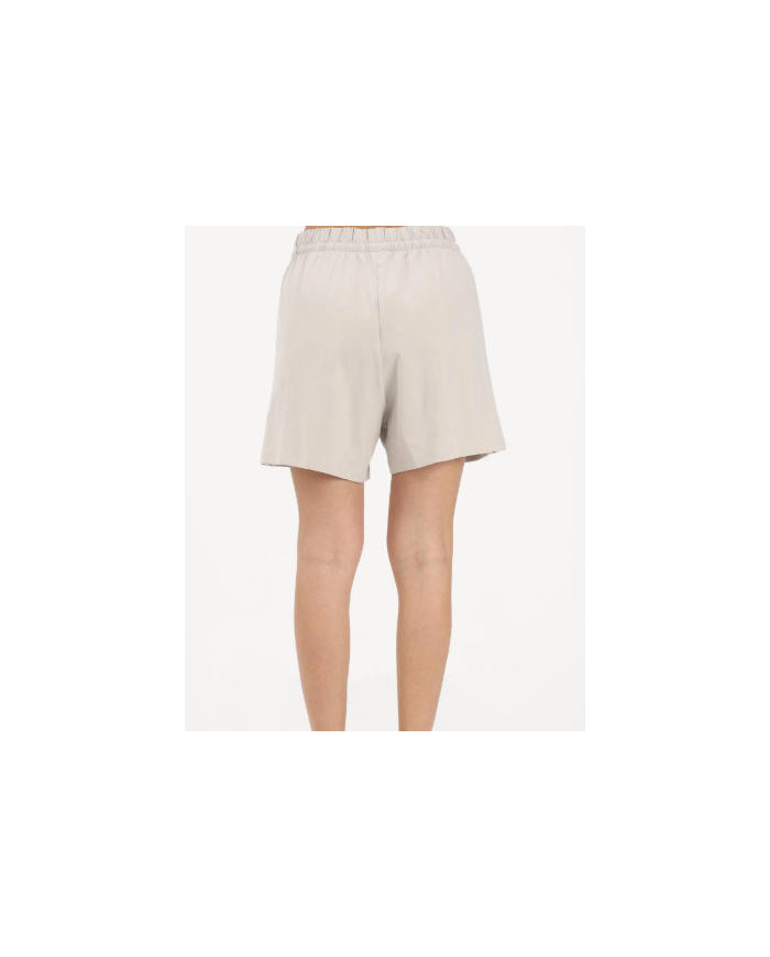 adidas short da donna beige basic con righe bianche
