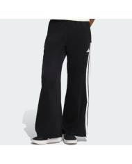 Pantaloni adidas da donna neri a palazzo a gamba larga 
