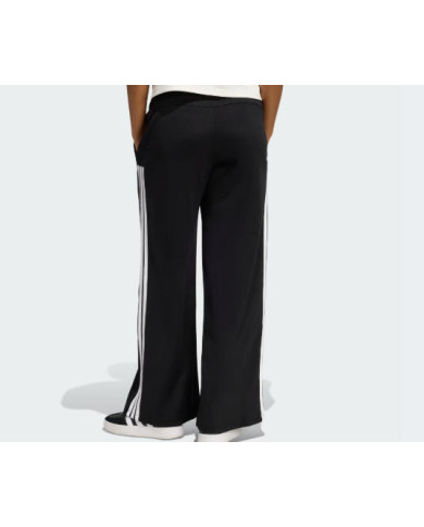 Pantaloni adidas da donna neri a palazzo a gamba larga 
