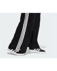 Pantaloni adidas da donna neri a palazzo a gamba larga 
