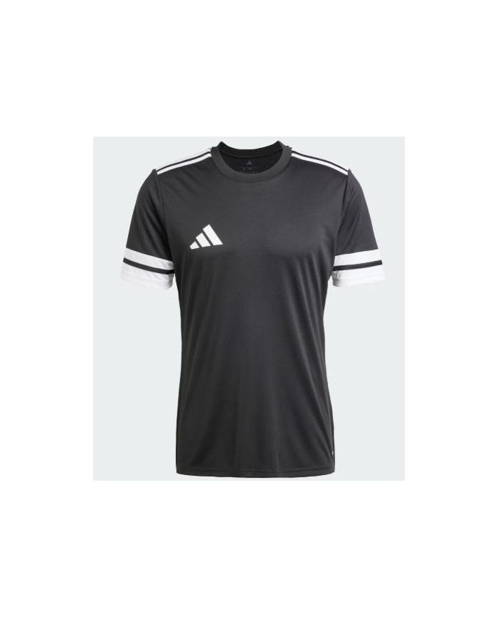 ADIDAS T-SHIRT in acetato nero con dettagli bianchi e logo stampato
