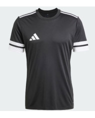 ADIDAS T-SHIRT in acetato nero con dettagli bianchi e logo stampato
