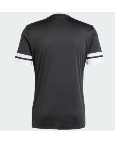 ADIDAS T-SHIRT in acetato nero con dettagli bianchi e logo stampato
