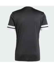 ADIDAS T-SHIRT in acetato nero con dettagli bianchi e logo stampato
