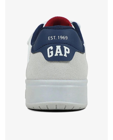 Sneakers GAP da bambino con elastici e chiusura strappo bianco jensato 
