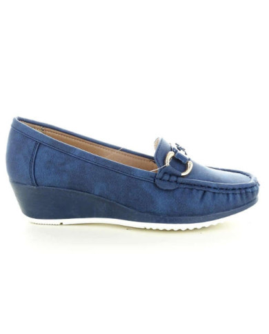 SCIOCCANTE MIN A3220 mocassino da donna colore blu.
