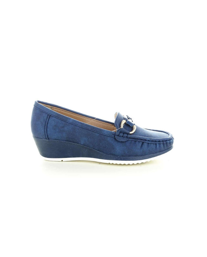 SCIOCCANTE MIN A3220 mocassino da donna colore blu.
