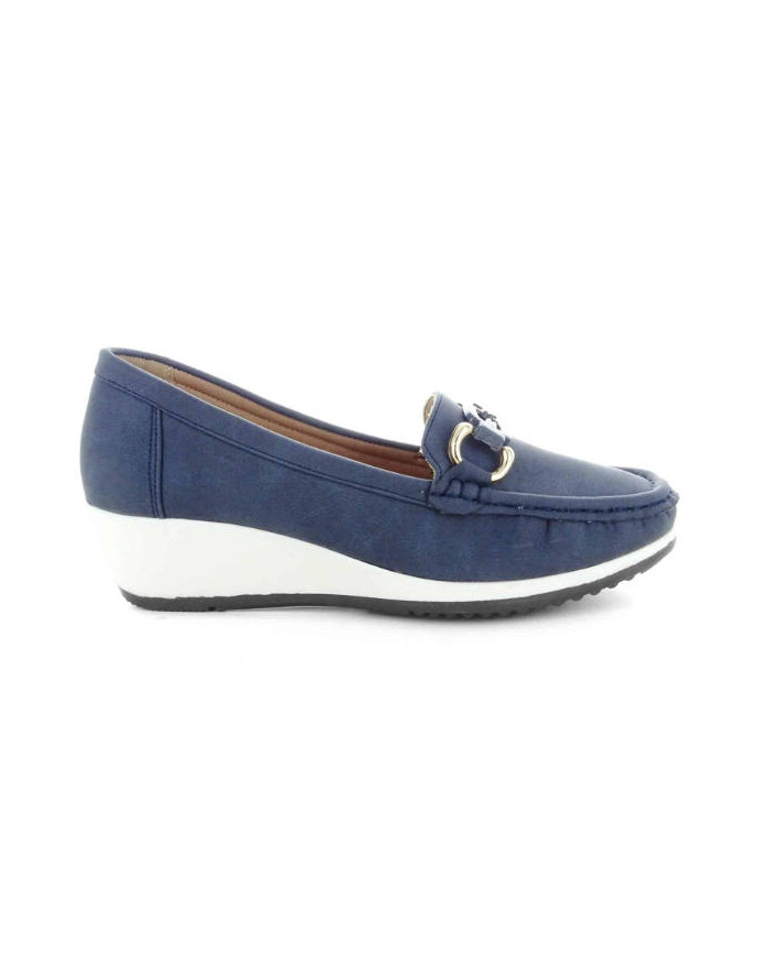 SCIOCCANTE MIN-A910 mocassino da donna colore blu.
