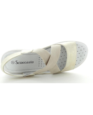SCIOCCANTE MIN9142 sandalo da donna colore oro.
