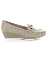 SCIOCCANTE MIN-A3220 mocassino da donna colore beige.
