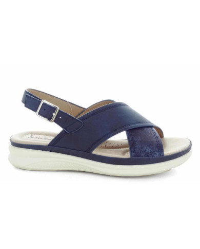 SCIOCCANTE MIN-A3294 sandali da donna colore blu.
