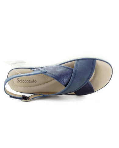 SCIOCCANTE MIN-A3294 sandali da donna colore blu.
