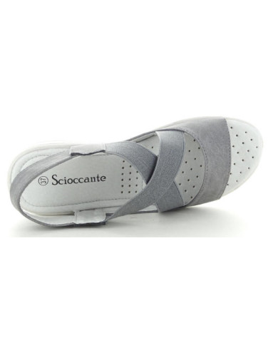SCIOCCANTE MIN9142 sandalo da donna colore grigio.
