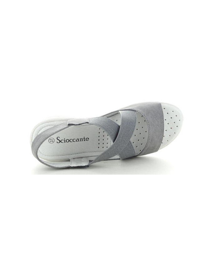 SCIOCCANTE MIN9142 sandalo da donna colore grigio.

