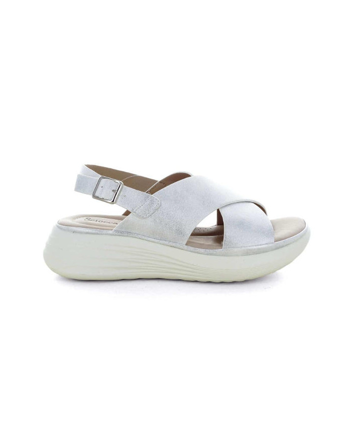 SCIOCCANTE MIN-A3301 sandali da donna colore argento.
