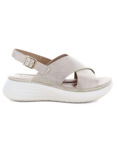 SCIOCCANTE MIN-A3301 sandali da donna colore platino.
