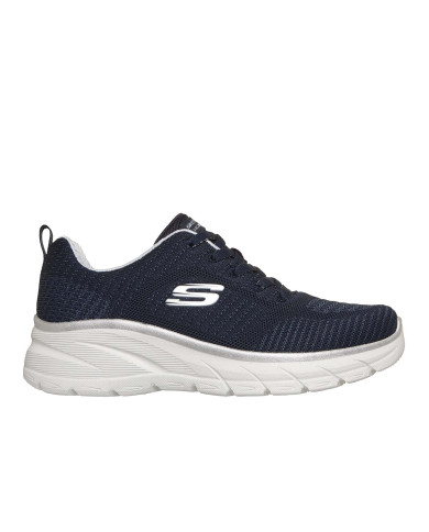 SKECHERS DA DONNA IN TELA BLU E DETTAGLI ARGENTO
