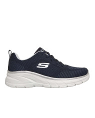 SKECHERS DA DONNA IN TELA BLU E DETTAGLI ARGENTO
