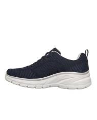 SKECHERS DA DONNA IN TELA BLU E DETTAGLI ARGENTO
