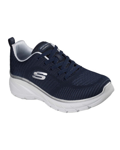 SKECHERS DA DONNA IN TELA BLU E DETTAGLI ARGENTO
