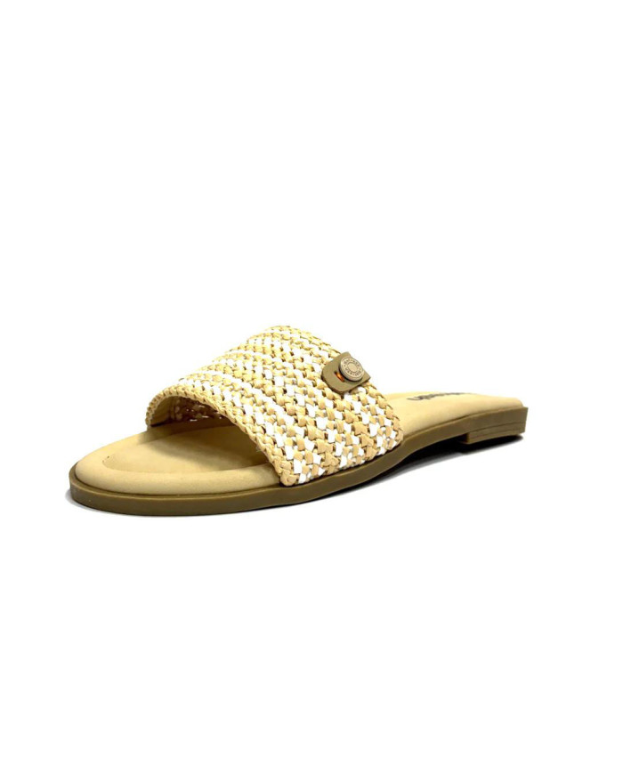 REFRESH CIABATTINA 175219 camel e beige 
