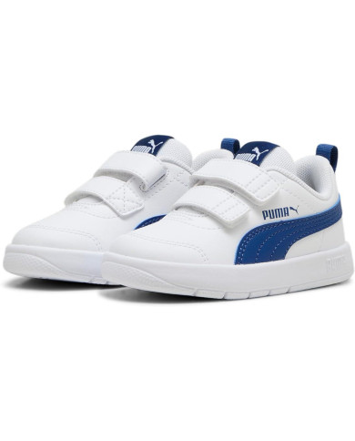 Sneakers total white PUMA COURTFLEX V3 V INF 310252 02 in tomaia ultra leggere 
