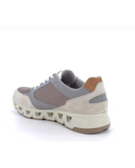 Sneakers per uomini beige con lacci
