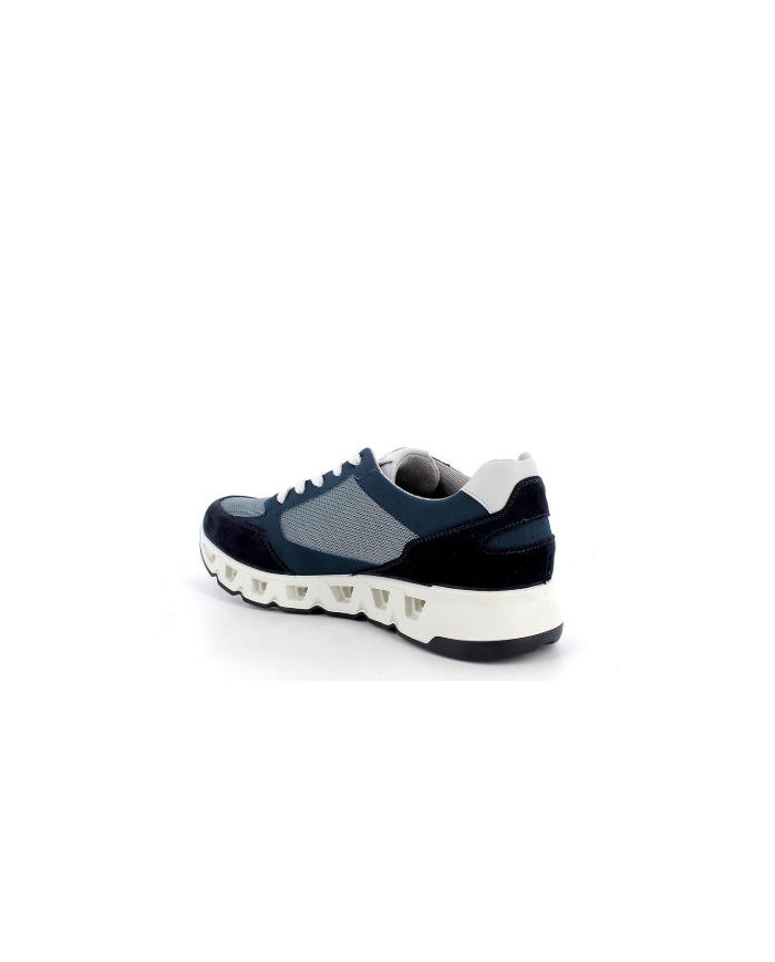 Sneakers da uomo blu con lacci
