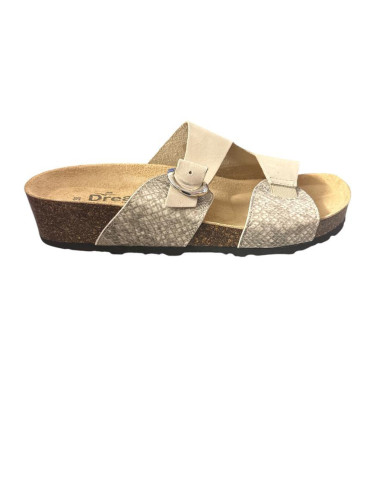 DREAM BY  DN 28 CIABATTE DA DONNA, DISPONIBILE DI COLORE PLATINO/WHISKY, PELTRO/BLU, BLU O BEIGE/NUDE
