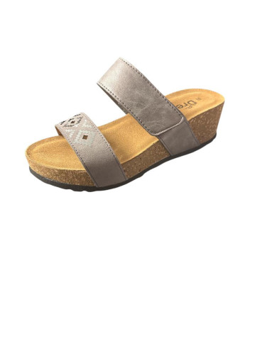 DREAM BY KI11 CIABATTA DA DONNA DI COLORE PELTRO O ARGENTO
