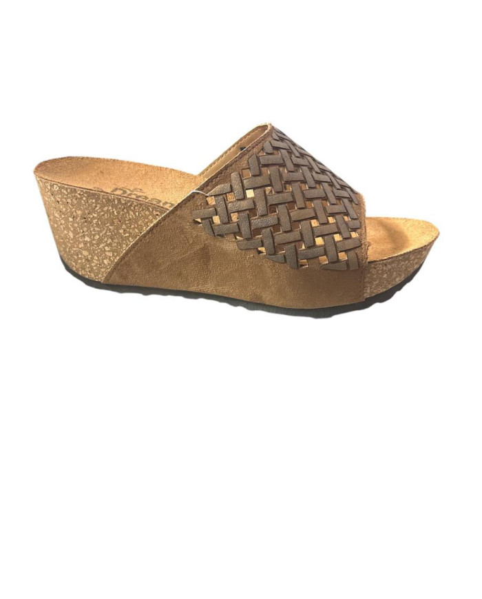 DREAM 1389 CIABATTE DA DONNA DI COLORE TESTA DI MORO O BEIGE
